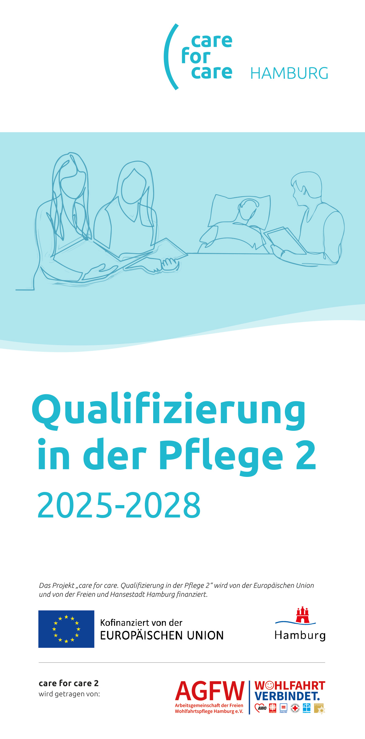 Careforcare Flyer DIN Lang - Qualifizierung in der Pflege 2
